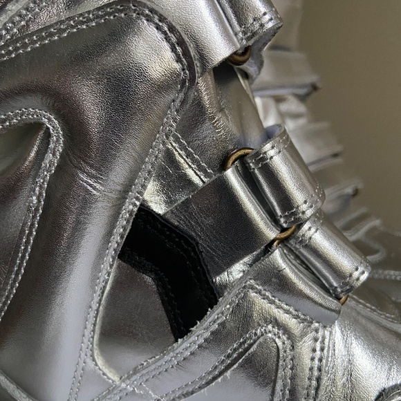 Isabel Marant Bekett Sneaker Gun Metal Silver - Picture 6 of 16